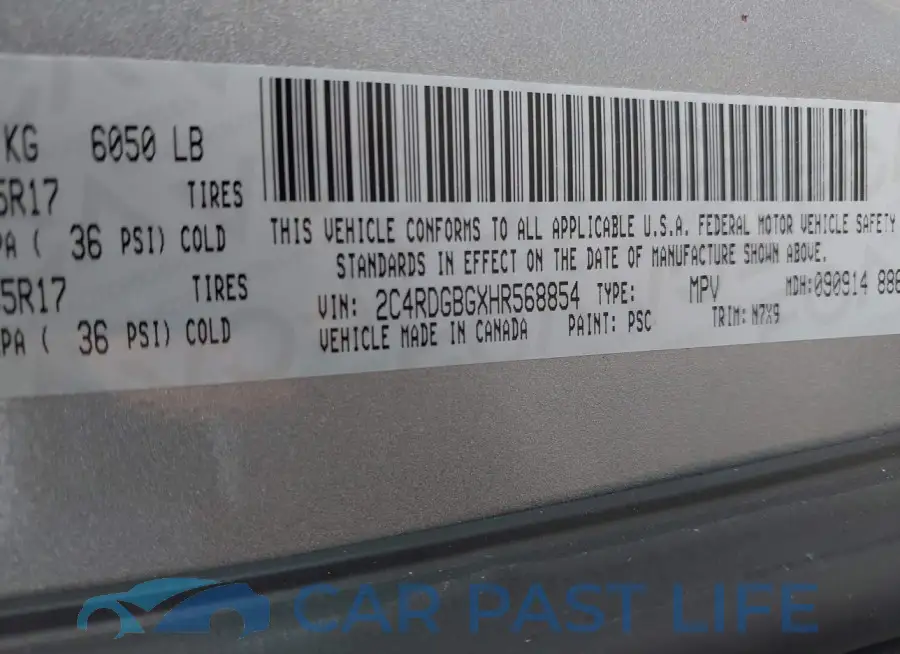 2C4RDGBGXHR568854# 9