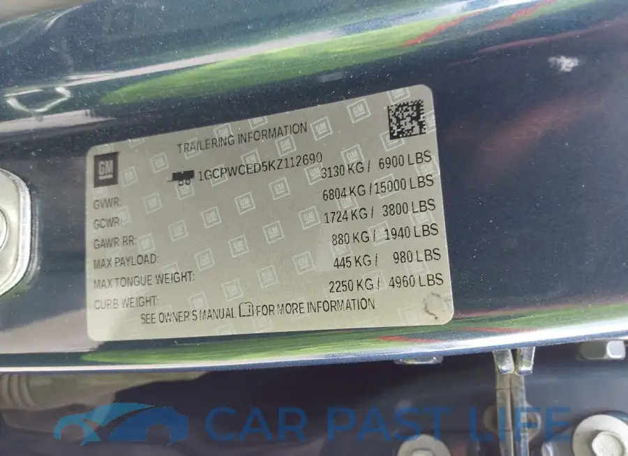 1GCPWCED5KZ112690# 9