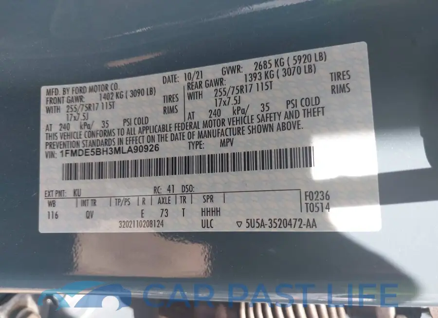 1FMDE5BH3MLA90926# 9
