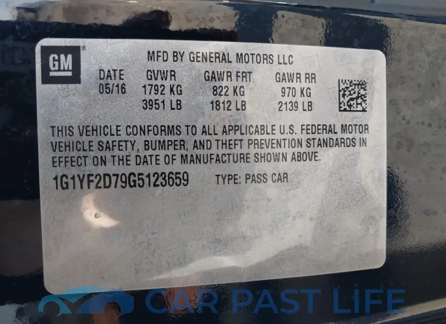 1G1YF2D79G5123659# 9