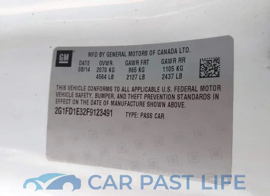 2G1FD1E32F9123491# 9