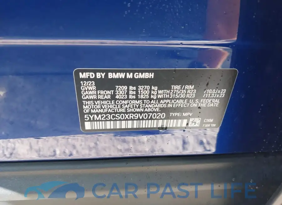 5YM23CS0XR9V07020# 9