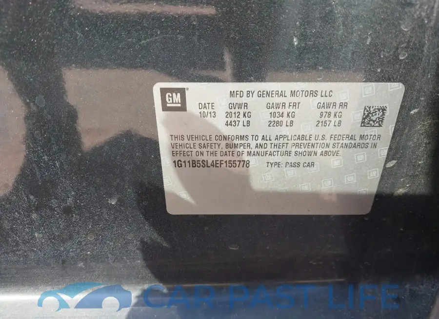 1G11B5SL4EF155778# 9