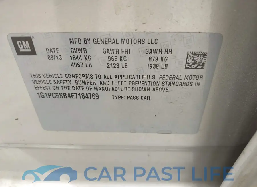 1G1PC5SB4E7184769# 9