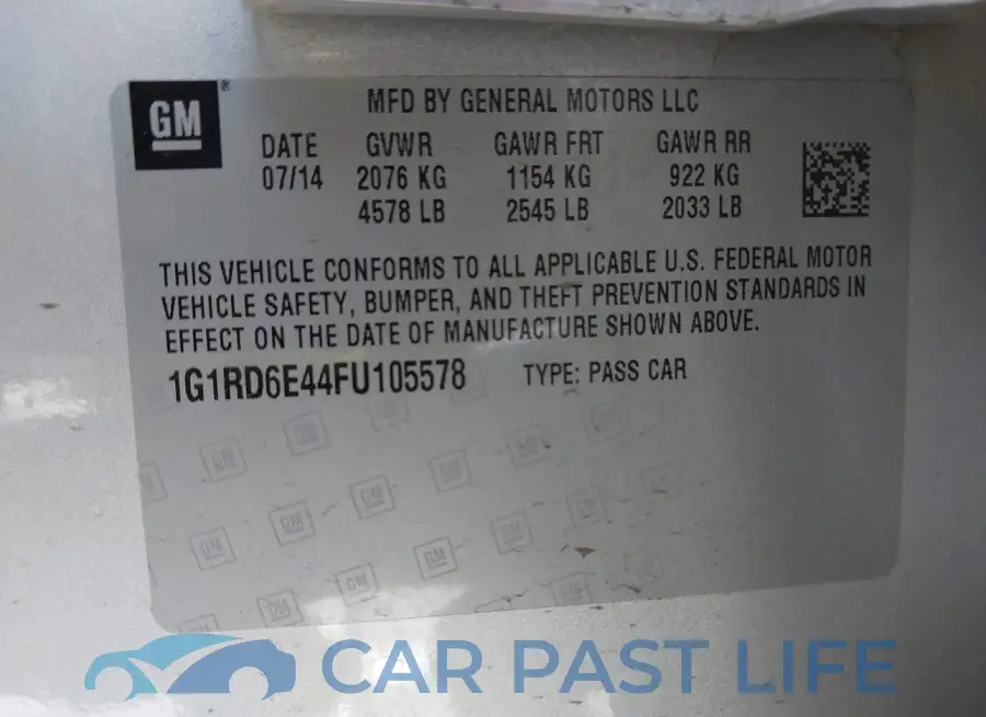 1G1RD6E44FU105578# 9
