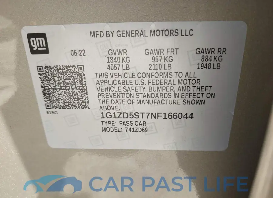 1G1ZD5ST7NF166044# 9