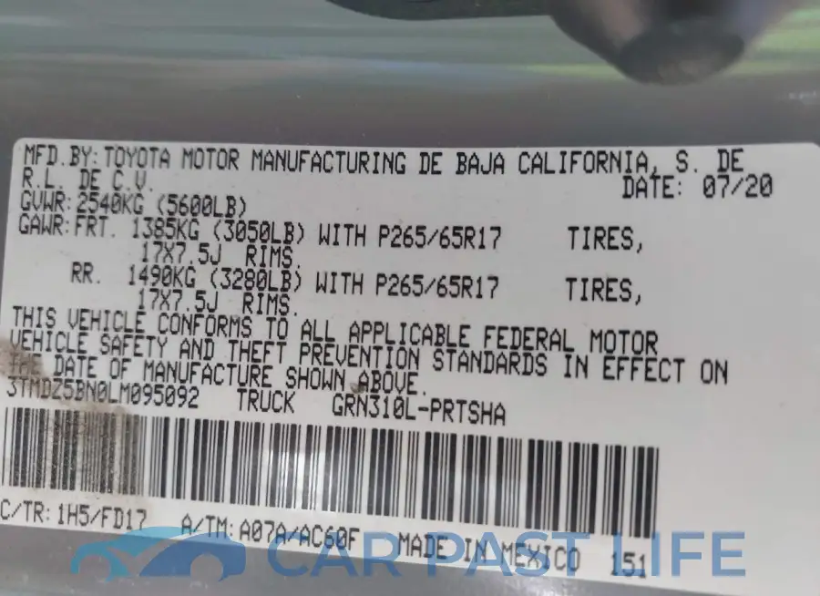 3TMDZ5BN0LM095092# 9