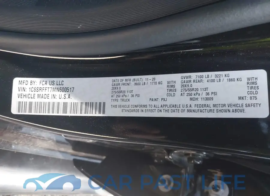 1C6SRFFT7MN600517# 9