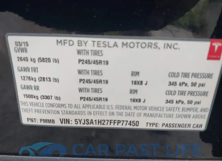 5YJSA1H27FFP77450# 9