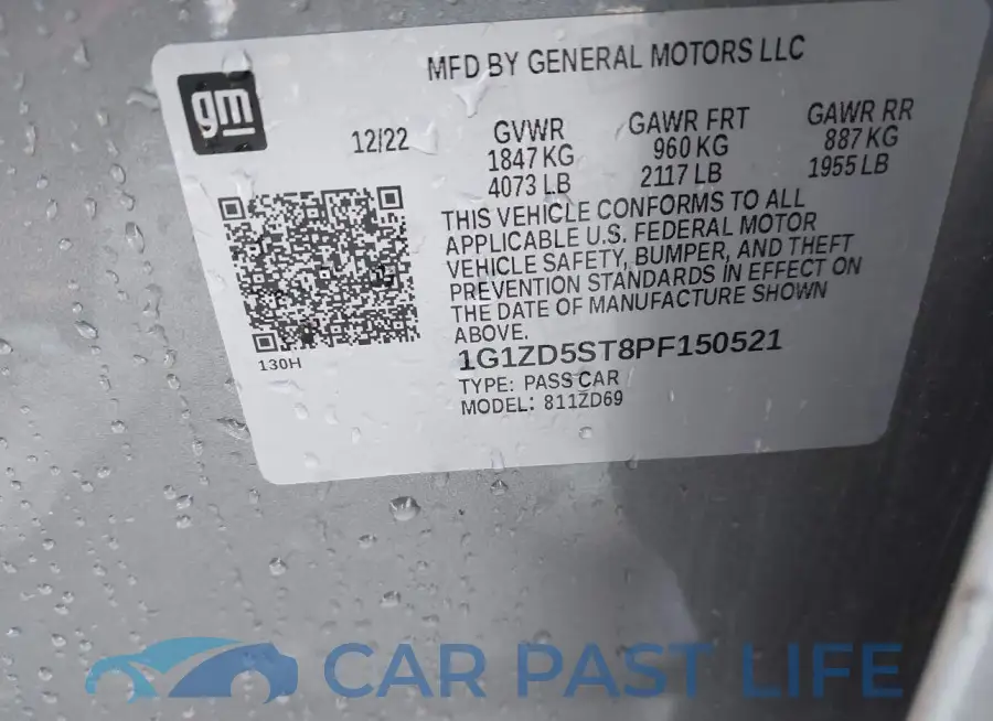 1G1ZD5ST8PF150521# 9