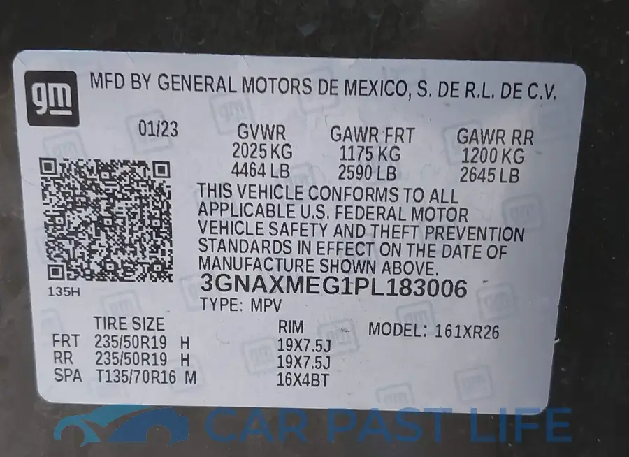 3GNAXMEG1PL183006# 9