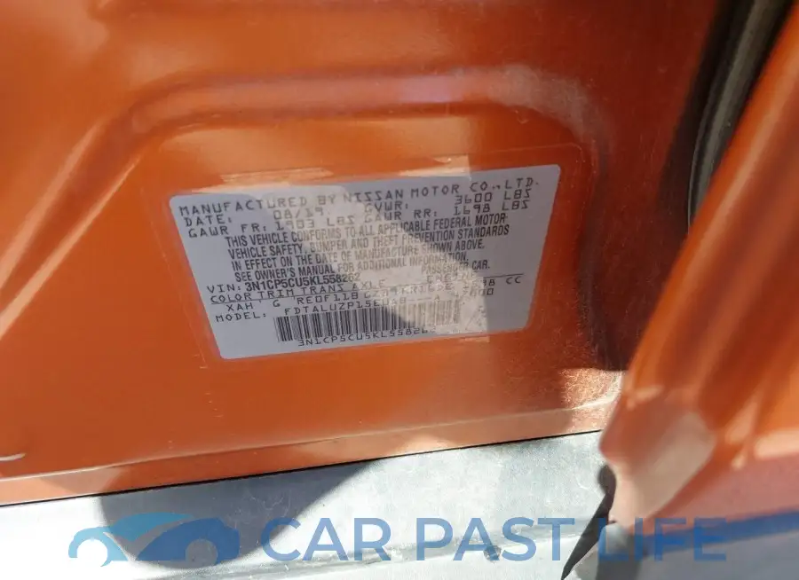 3N1CP5CU5KL558262# 9