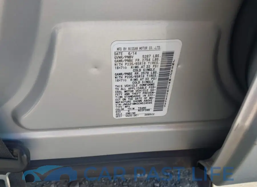 JN8AZ1MW2EW524595# 9