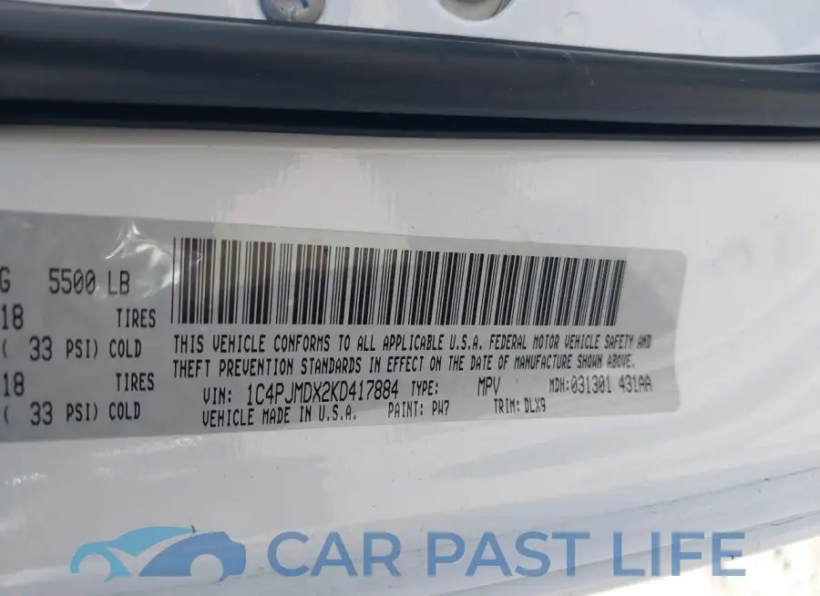 1C4PJMDX2KD417884# 9