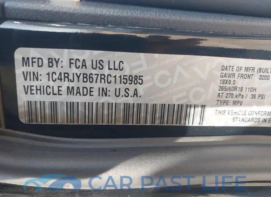 1C4RJYB67RC115985# 9