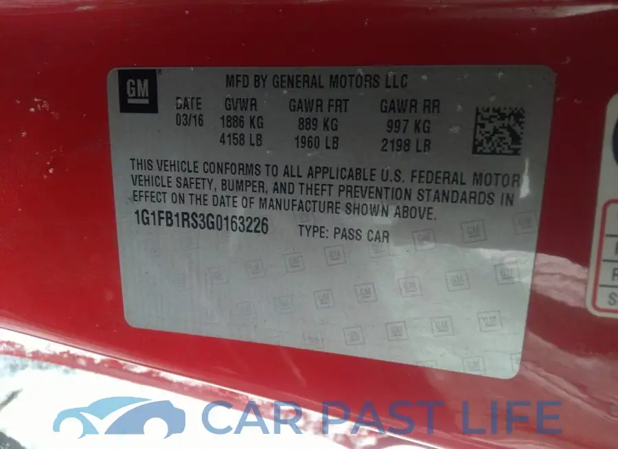 1G1FB1RS3G0163226# 9