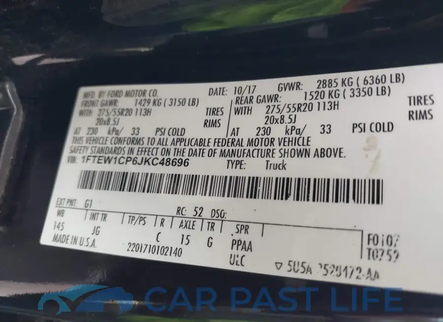 1FTEW1CP6JKC48696# 9
