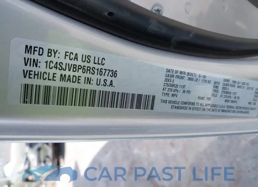 1C4SJVBP6RS167736# 9