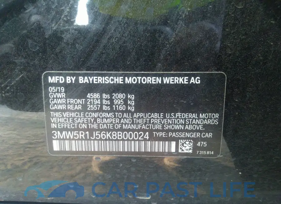 3MW5R1J56K8B00024# 9