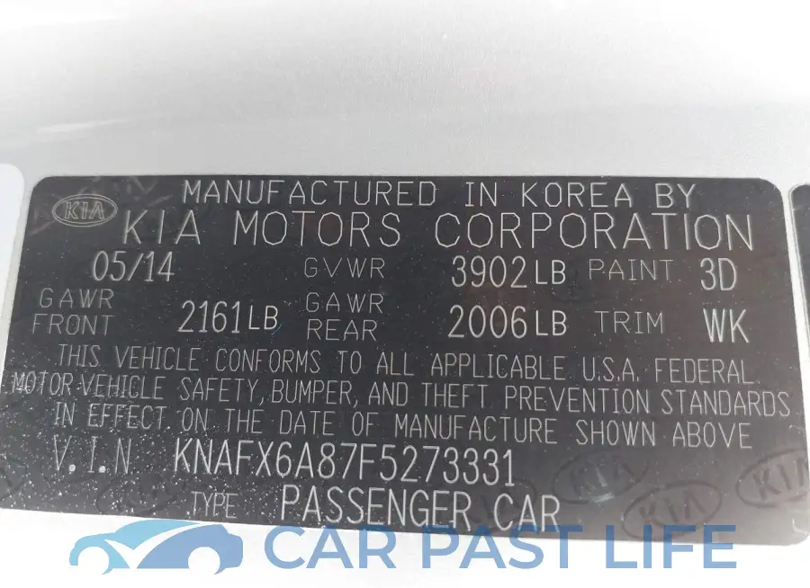 KNAFX6A87F5273331# 9