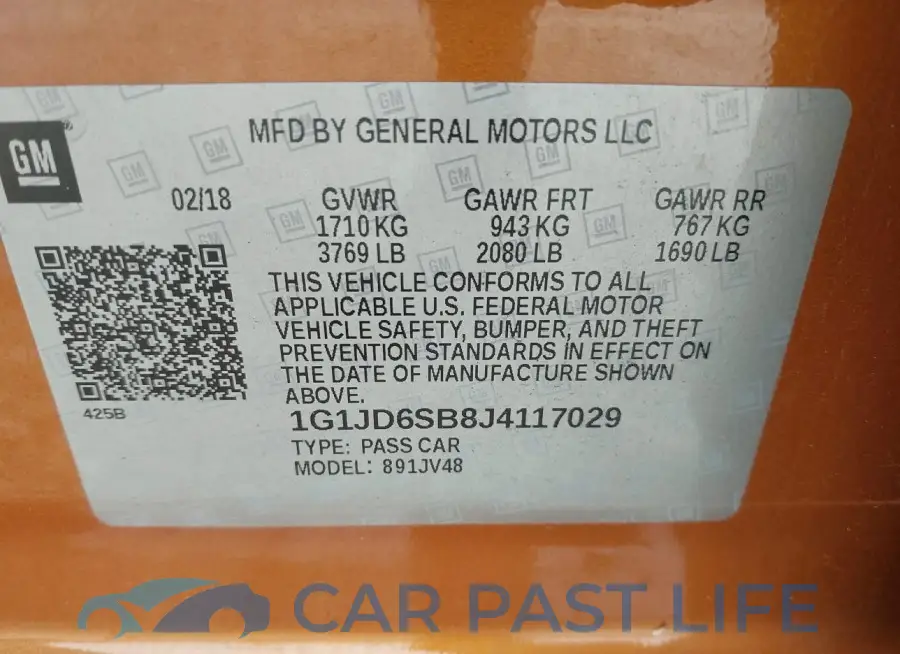 1G1JD6SB8J4117029# 9