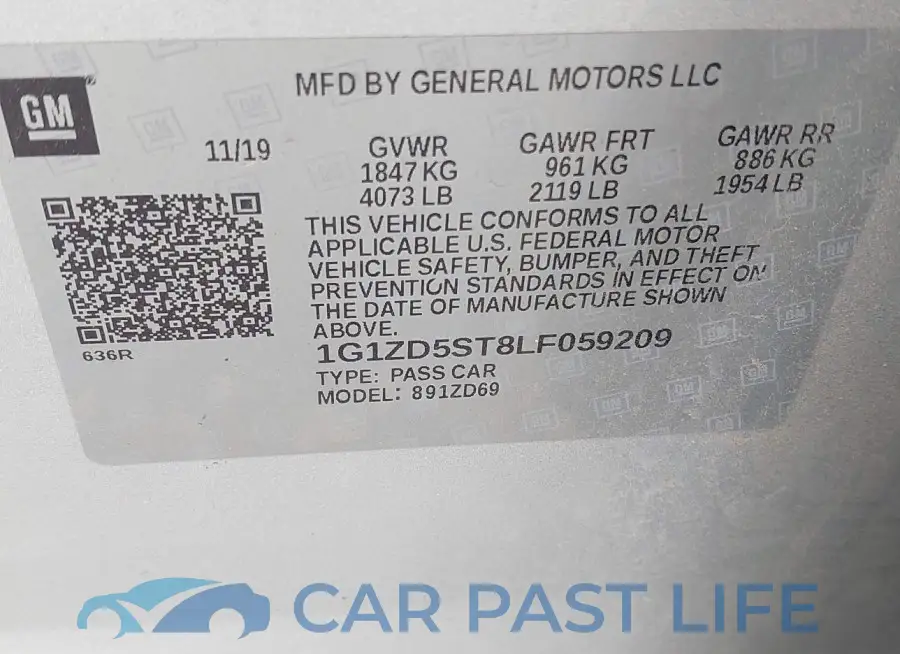 1G1ZD5ST8LF059209# 9