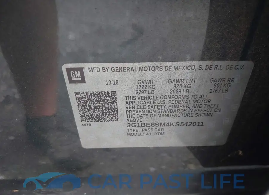 3G1BE6SM4KS542011# 9