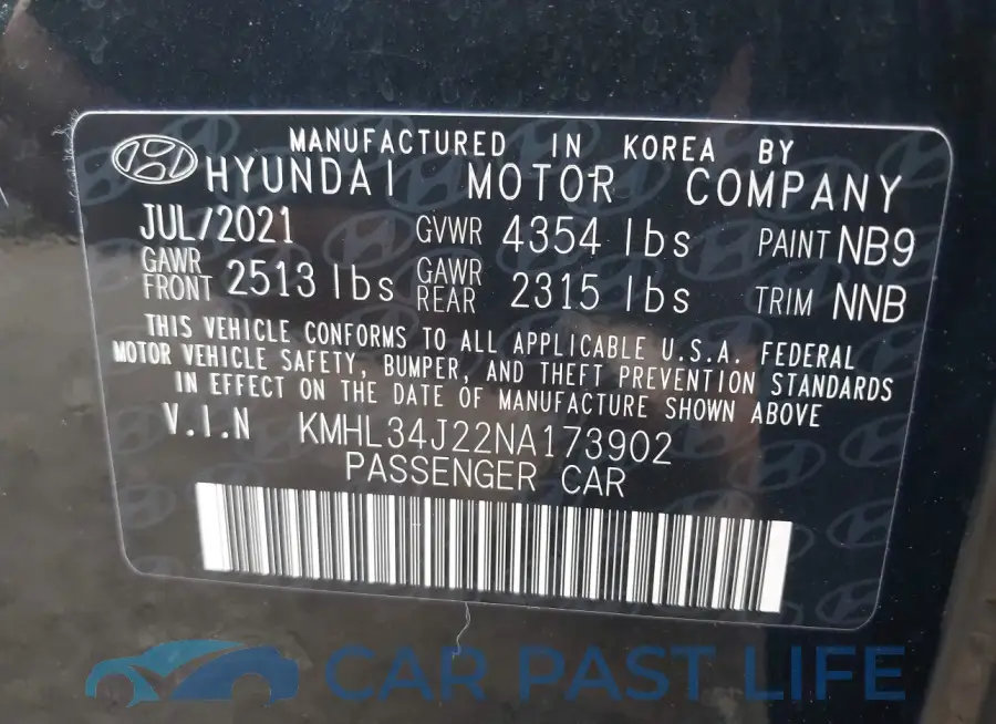 KMHL34J22NA173902# 9
