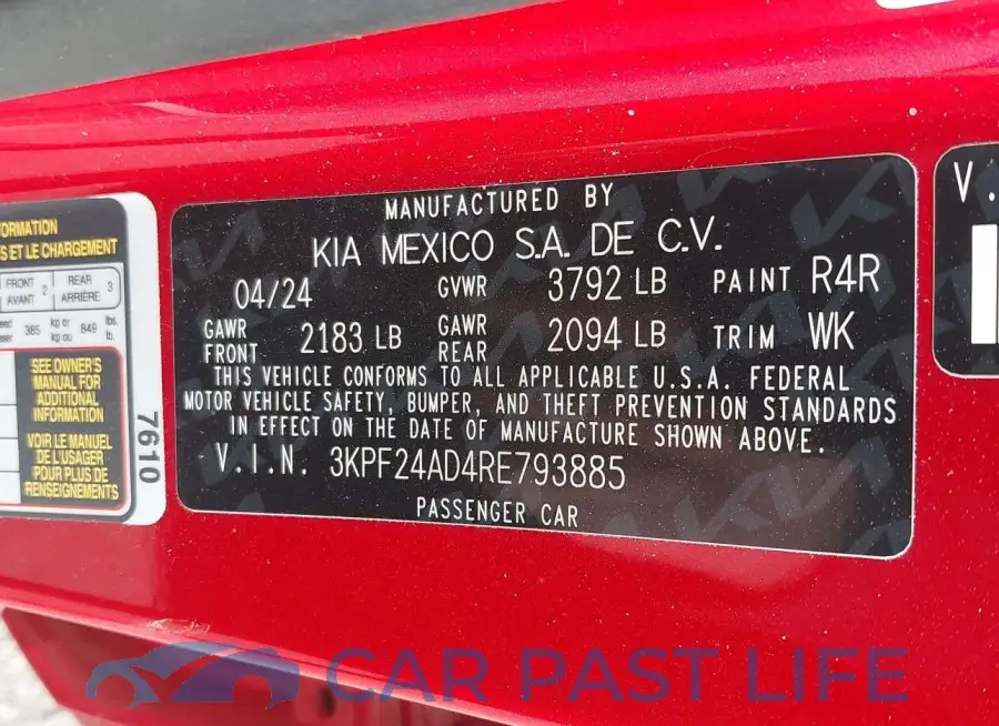3KPF24AD4RE793885# 9