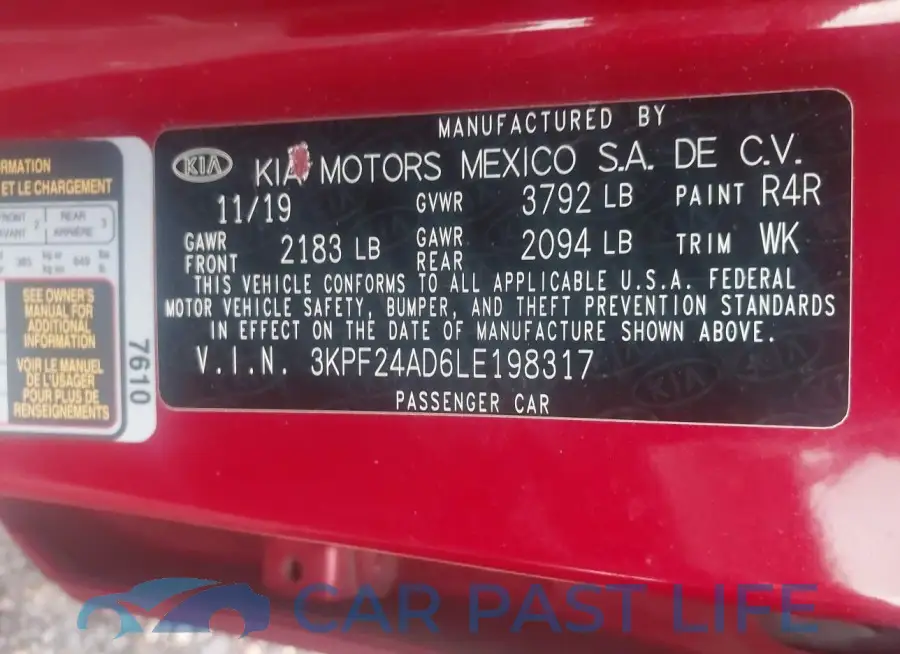 3KPF24AD6LE198317# 9
