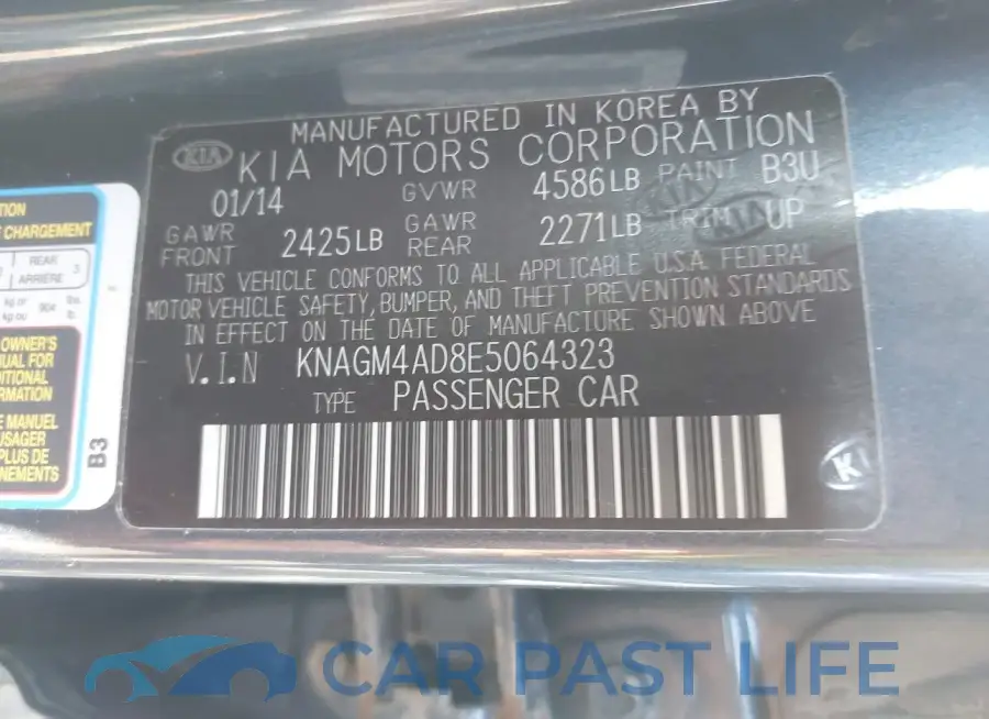 KNAGM4AD8E5064323# 9