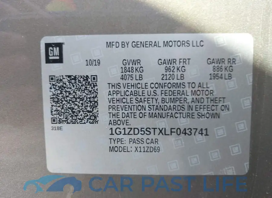 1G1ZD5STXLF043741# 9