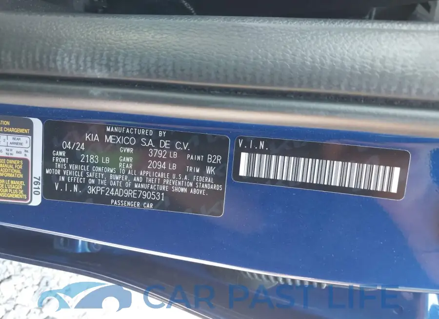 3KPF24AD9RE790531# 9