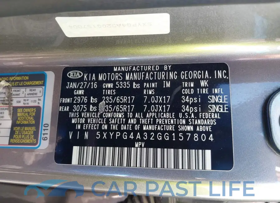 5XYPG4A32GG157804# 9