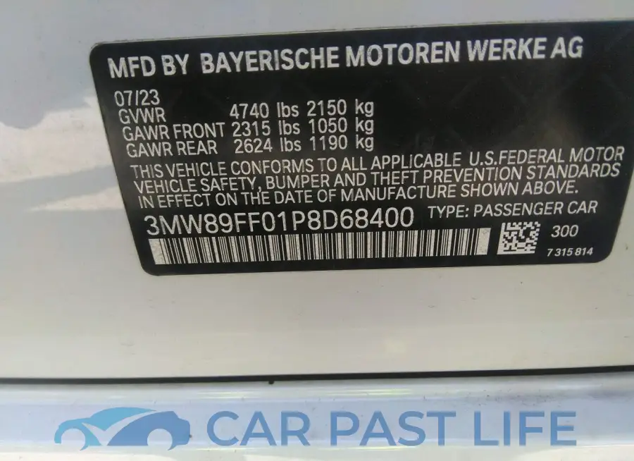 3MW89FF01P8D68400# 9