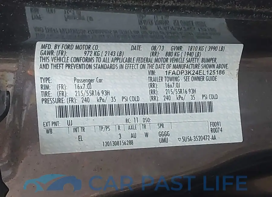 1FADP3K24EL125186# 9