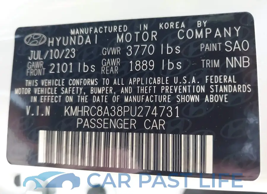 KMHRC8A38PU274731# 9