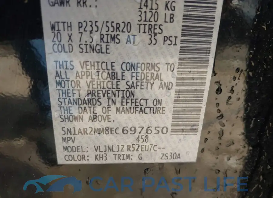 5N1AR2MM8EC697650# 9