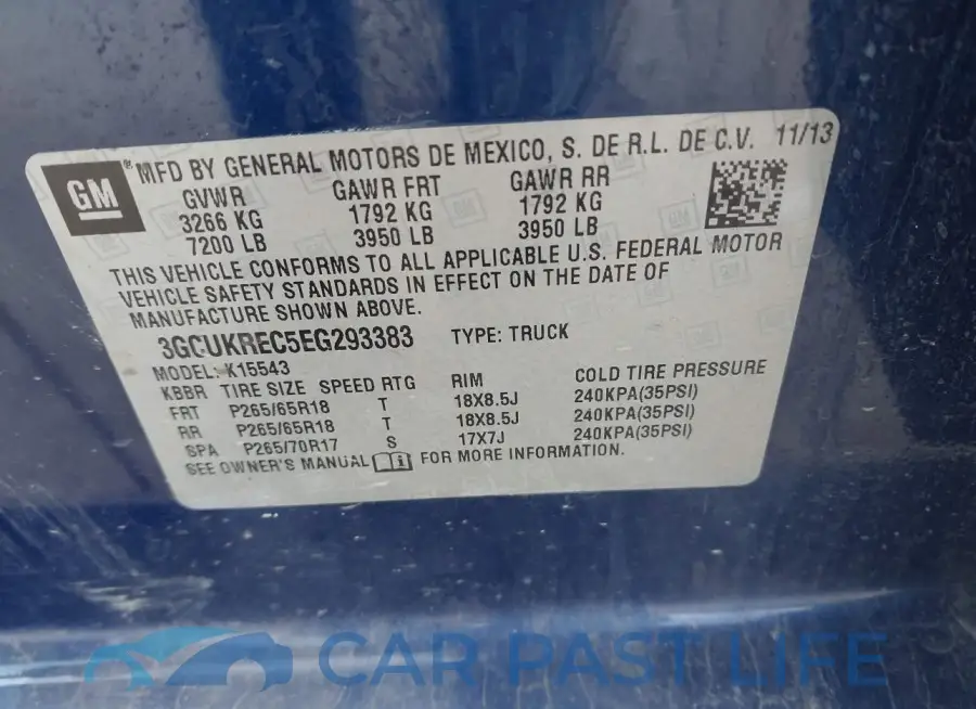 3GCUKREC5EG293383# 9