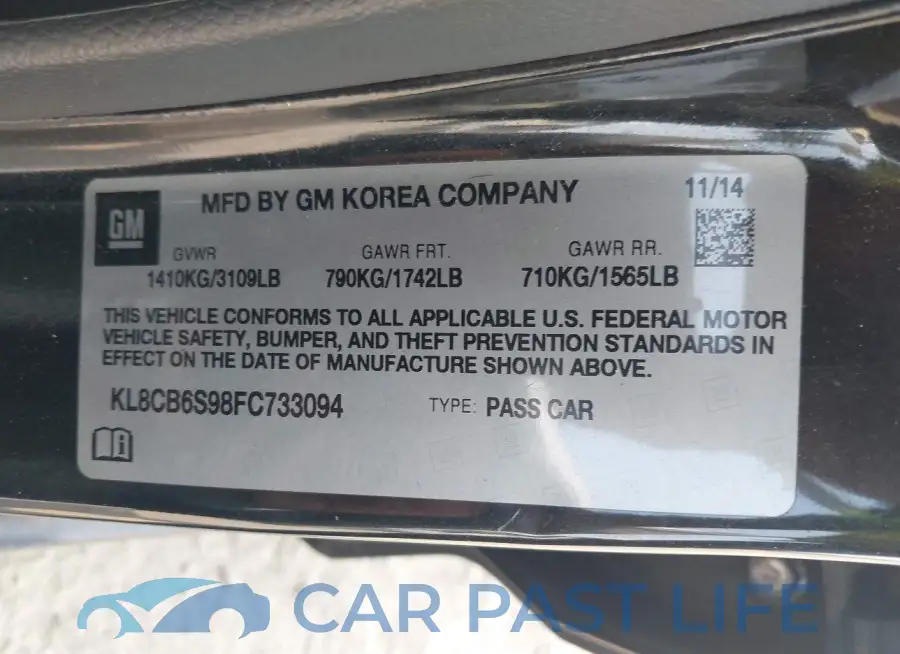 KL8CB6S98FC733094# 9