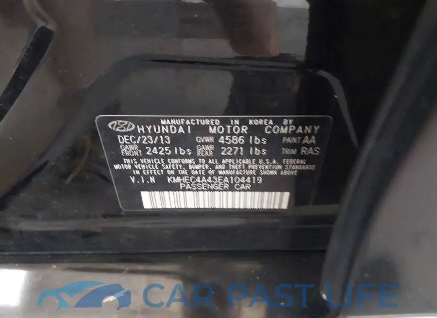 KMHEC4A43EA104419# 9