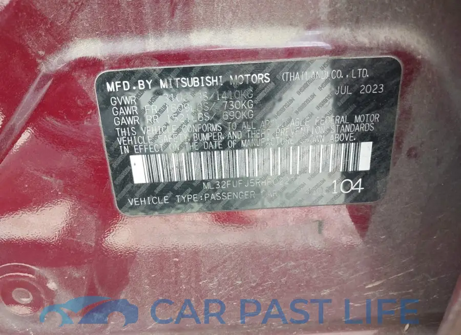 ML32FUFJ5RHF02277# 9