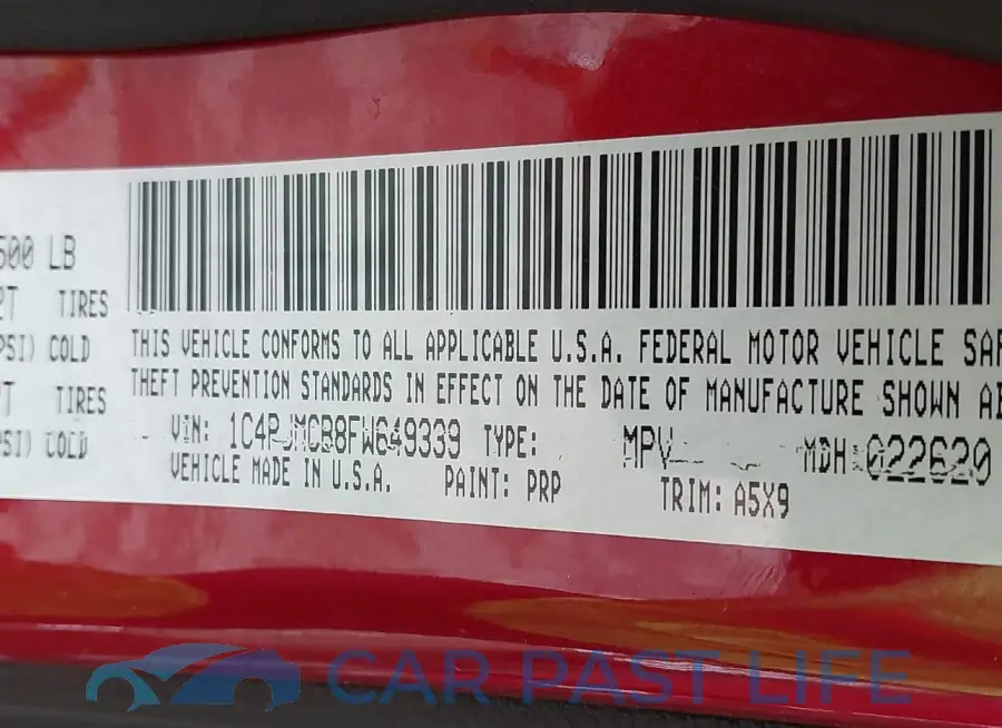 1C4PJMCB8FW649339# 9
