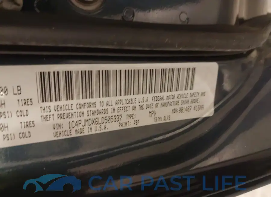 1C4PJMDX6LD505337# 9