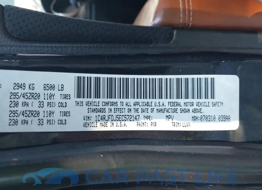 1C4RJFDJ5EC572147# 9