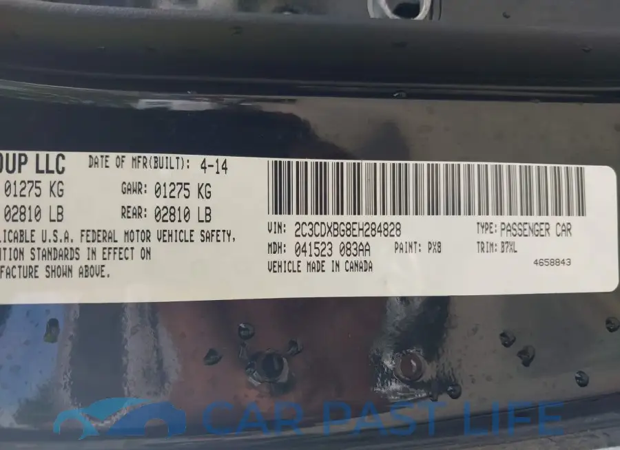 2C3CDXBG8EH284828# 9