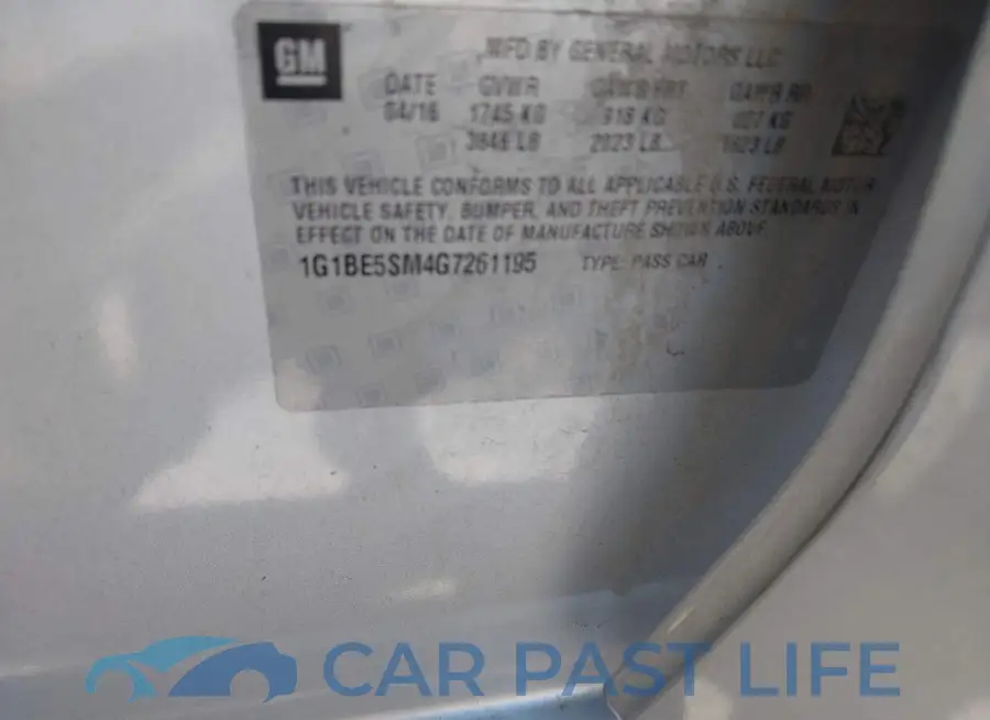 1G1BE5SM4G7261195# 9
