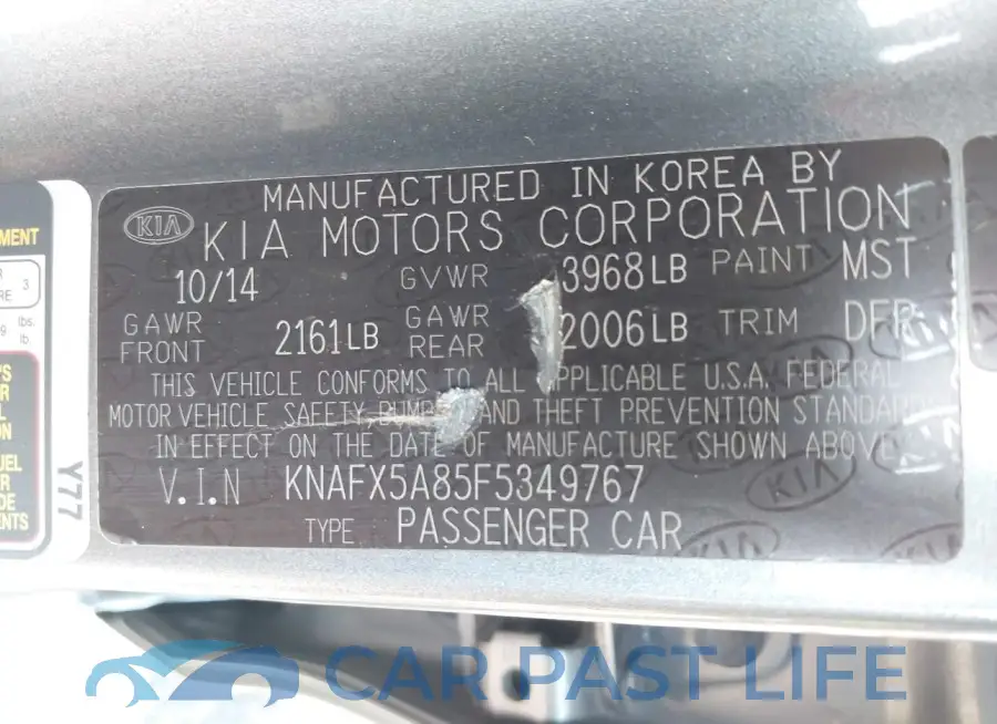 KNAFX5A85F5349767# 9