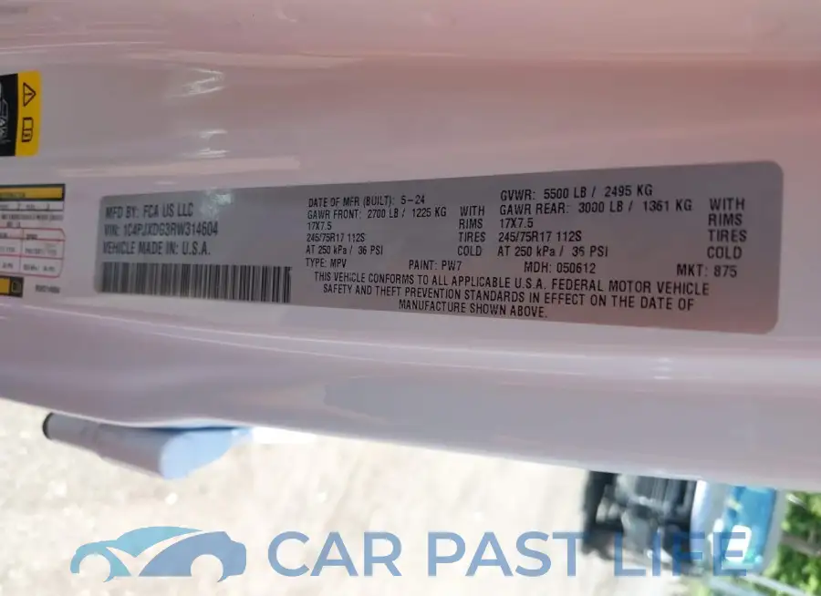 1C4PJXDG3RW314604# 9