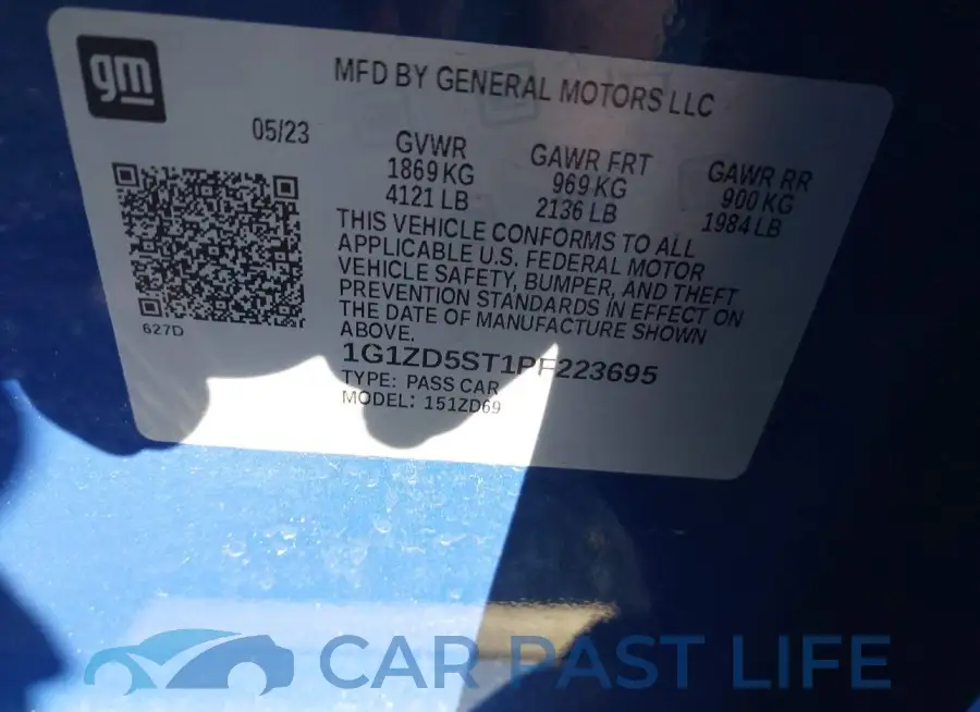 1G1ZD5ST1PF223695# 9